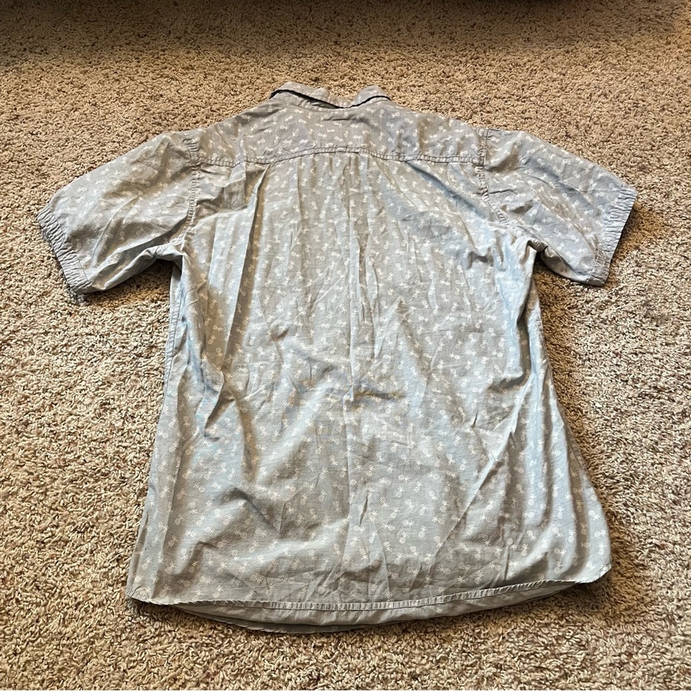 Native Code Men’s Pineapple Button Down Shirt - Picture 3 of 4